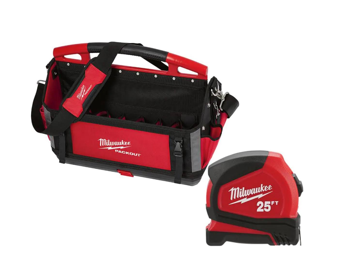 48-22-8320-48-22-6625 20 in.  Tote with 25 ft Compact Tape Measure