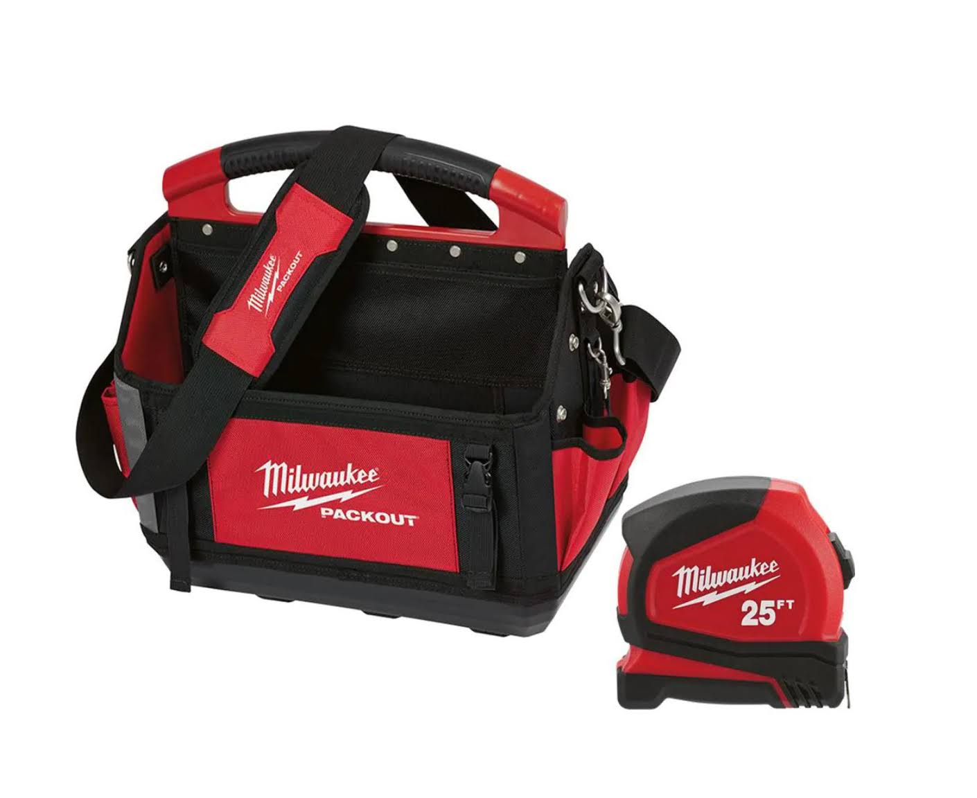 48-22-8315-48-22-6625 15 in.  Tote with 25 ft. Compact Tape Measure