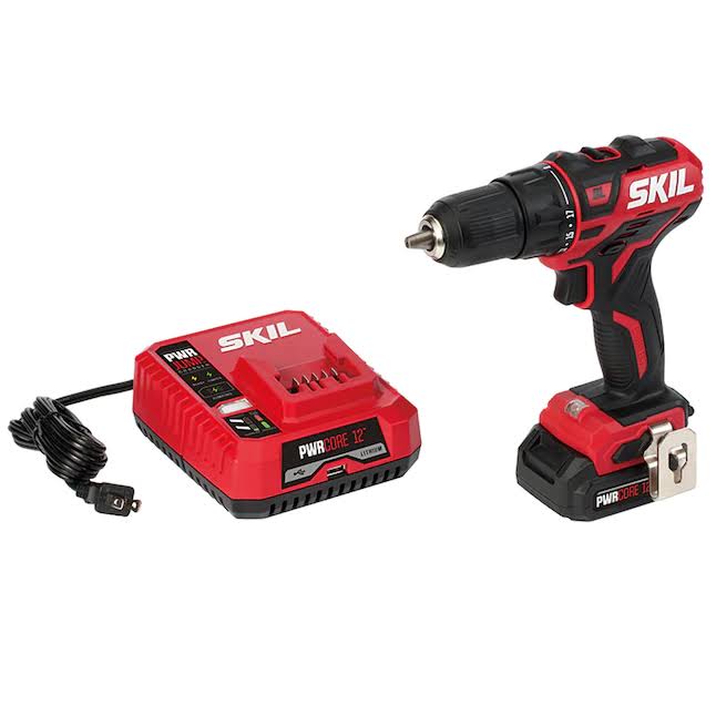 DL529002  12 Brushless 12V 1/2 Inch Cordless Drill Driver, Includes 2.0Ah Lithium Battery and PWRJump Charger