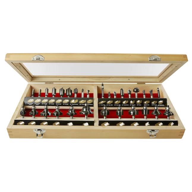 91030 30-Piece Carbide-Tipped Router Bit Set