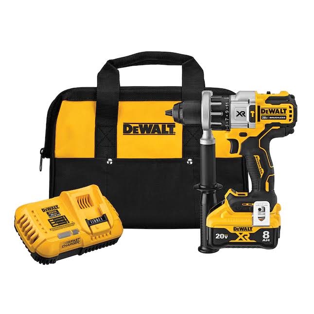 DCD998W1 XR POWER DETECT 1/2-in 20-volt Max-Amp Variable Speed Brushless Cordless Hammer Drill (1-Battery Included)