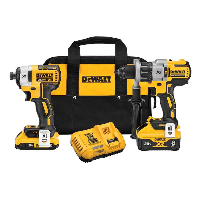 DCK299D1W1 Power Detect XR POWER DETECT 2-Tool 20-Volt Max Brushless Power Tool Combo Kit with Soft Case (2-Batteries and charger Included)