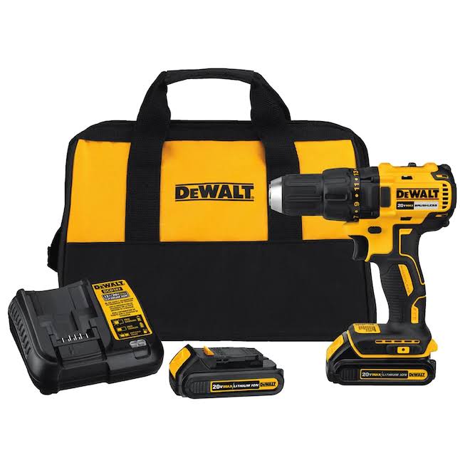 DCD777C2 20-volt Max 1/2-in Brushless Cordless Drill (2-Batteries Included and Charger Included)