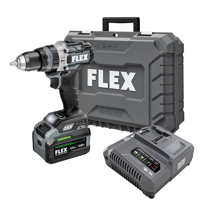 FX1271T-1H STACKED LITHIUM 1/2-in 24-volt-Amp Variable Speed Brushless Cordless Hammer Drill (1-Battery Included)