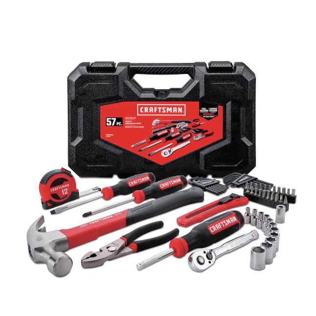 CMMT99446 57-Piece Household Tool Set with Hard Case