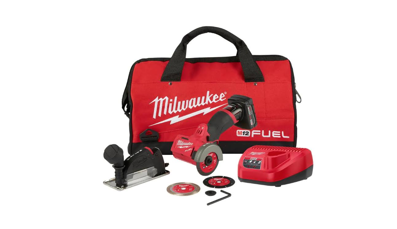 2522-21XC M12  12-Volt 3 in. Lithium-Ion Brushless Cordless Cut Off Saw Kit with One 4.0 Ah Battery Charger and Bag