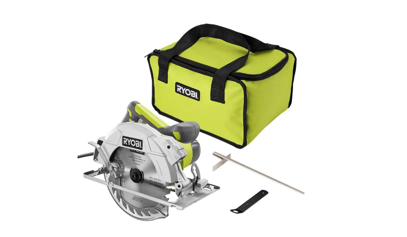 CSB144LZK 15 Amp Corded 7-1/4 in. Circular Saw with EXACTLINE Laser Alignment System, 24T Carbide Tipped Blade, Edge Guide and Bag