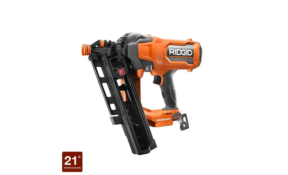 R09894B 18V Brushless Cordless 21° 3-1/2 in. Framing Nailer (Tool Only)