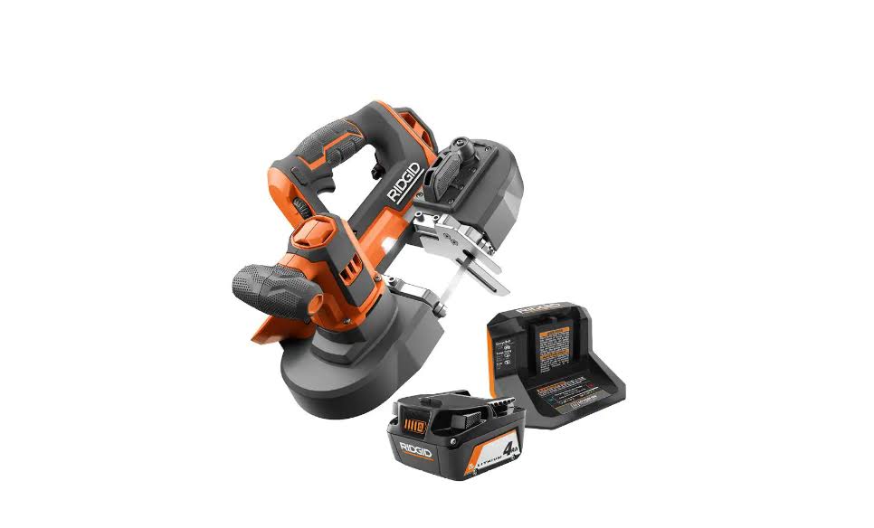 R8604KN 18V Cordless Compact Band Saw Kit with (1) 4.0 Ah Battery and Charger