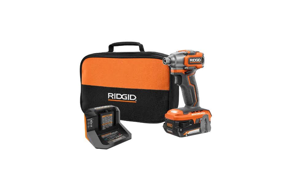 R8723K 18V SubCompact Brushless Cordless Impact Driver Kit with (1) 2.0 Ah Battery, Charger, and Bag