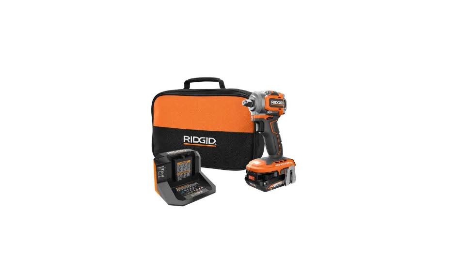 R87208K 18V SubCompact Brushless Cordless 1/2 in. Impact Wrench Kit with 2.0 Ah Battery, 18V Charger, and Bag