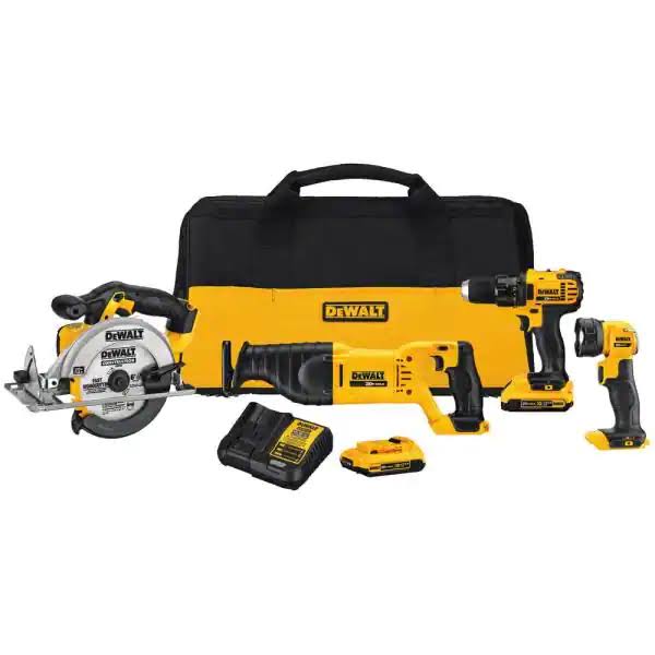 DCK423D2 20-Volt  Cordless Combo Kit (4-Tool) with (2) 20-Volt 2.0Ah Batteries   Charger
