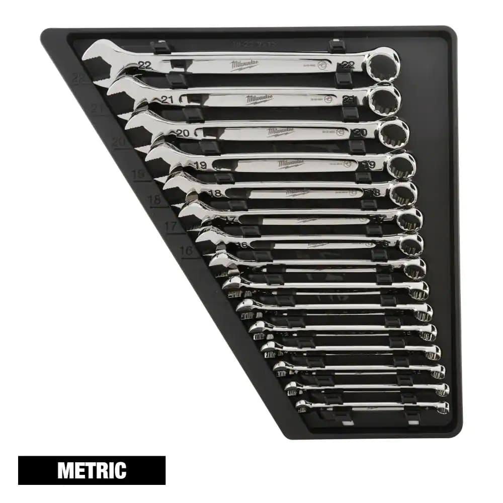 48-22-9515 Combination Metric Wrench Mechanics Tool Set (15-Piece)
