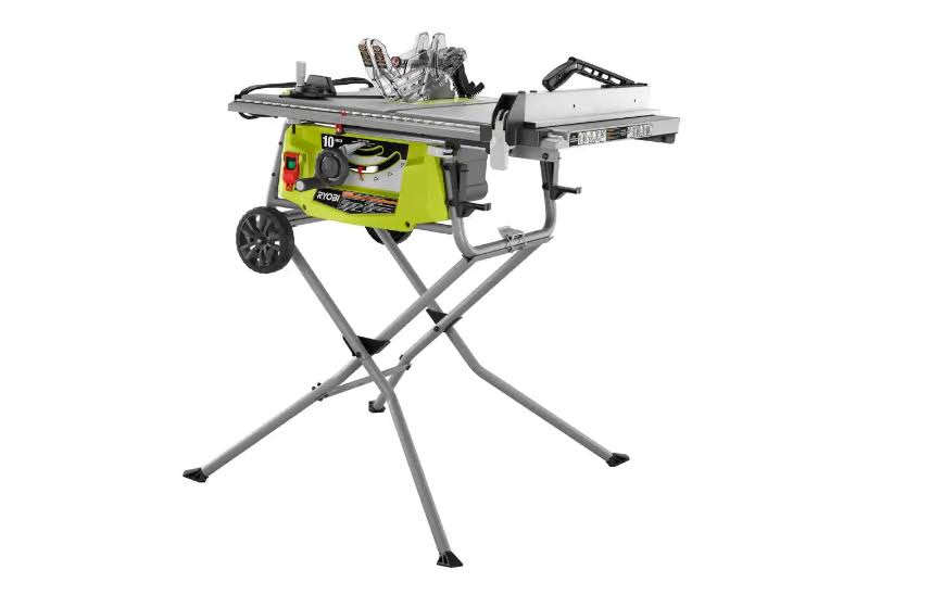 23 15 Amp 10 in. Expanded Capacity Table Saw With Rolling Stand
