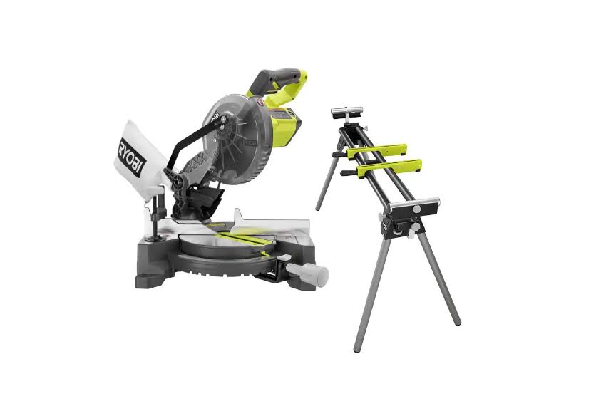 TS1144-A18MS01G 9 Amp 7-1/4 in. Compound Miter Saw with Universal Miter Saw QUICKSTAND