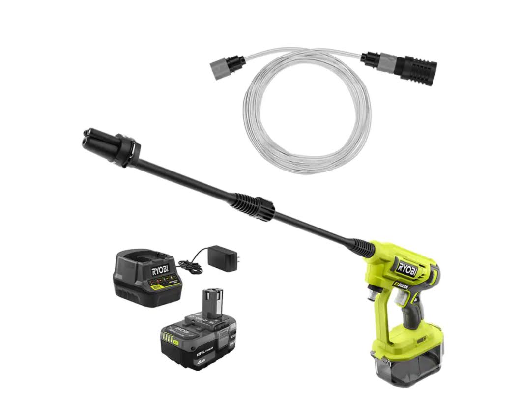 RY120352K  18V EZClean 320 PSI 0.8 GPM Cordless Cold Water Power Cleaner with Battery and Charger