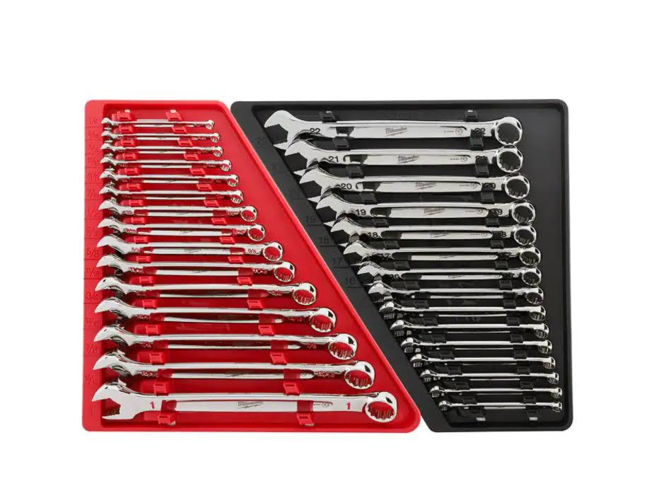 48-22-9415 Combination SAE and 48-22-9515 Metric Wrench Mechanics Tool Set (30-Piece)