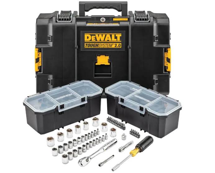 DWMT45153 TOUGHSYSTEM 2.0 3/8 in. Drive Mechanics Tool Set (53-Piece)