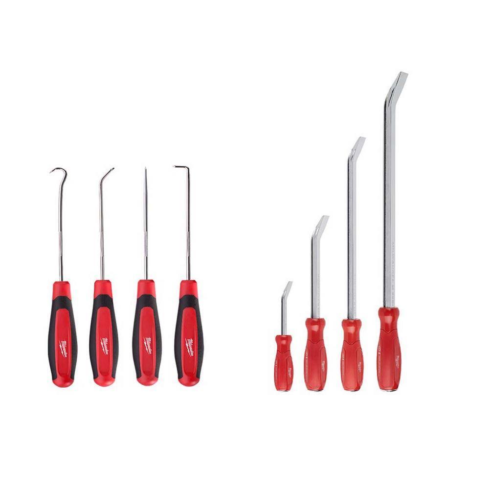 48-22-9214-48-22-9215 Pry Bar Set with Hook and Pick Set (8-Piece)