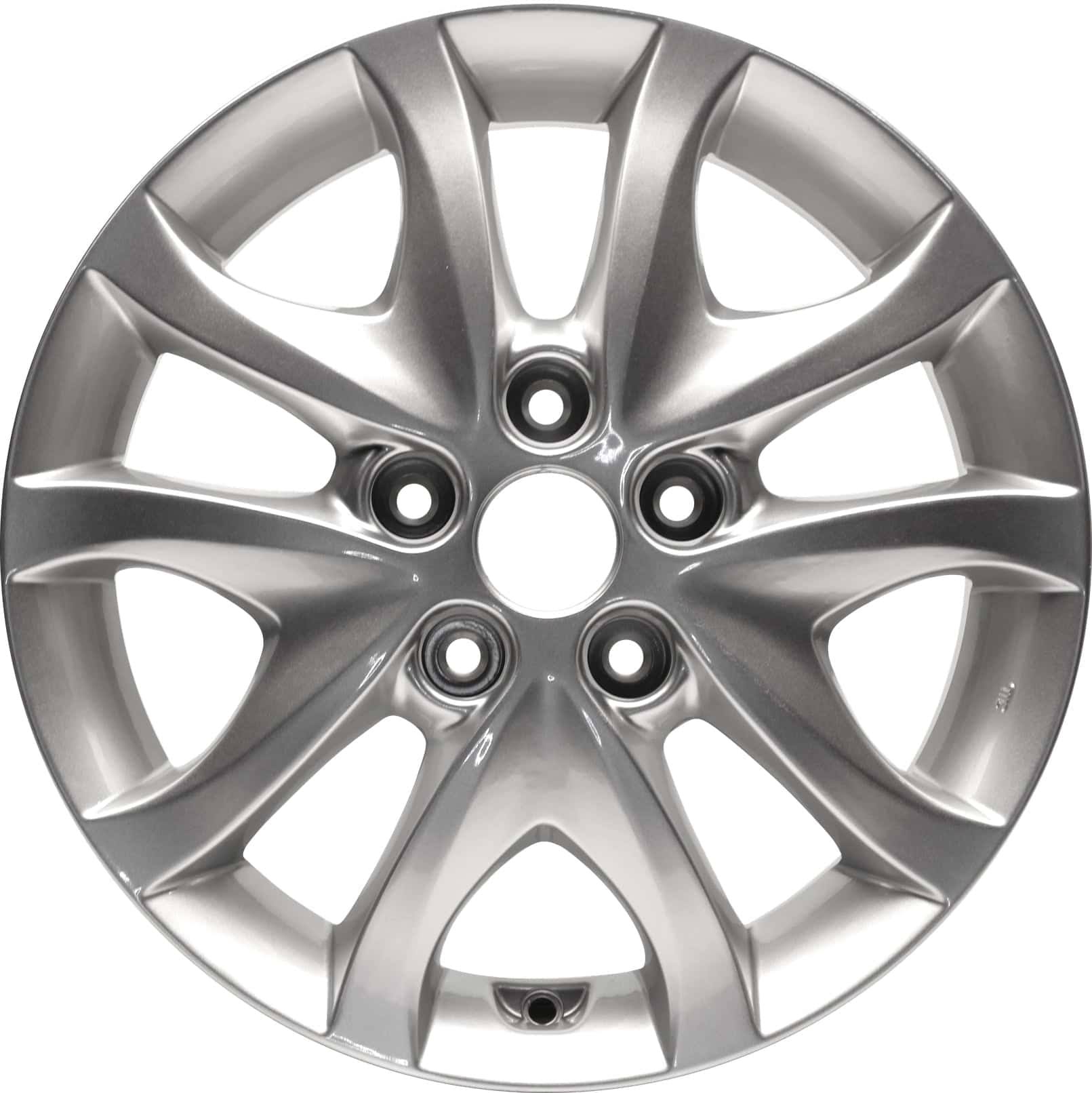 New Aluminum Alloy Wheel Rim 16 Inch Fits 2009-2012 Hyundai Elantra 16X6 5 on 114.3   4.5 Inches 10 Spoke