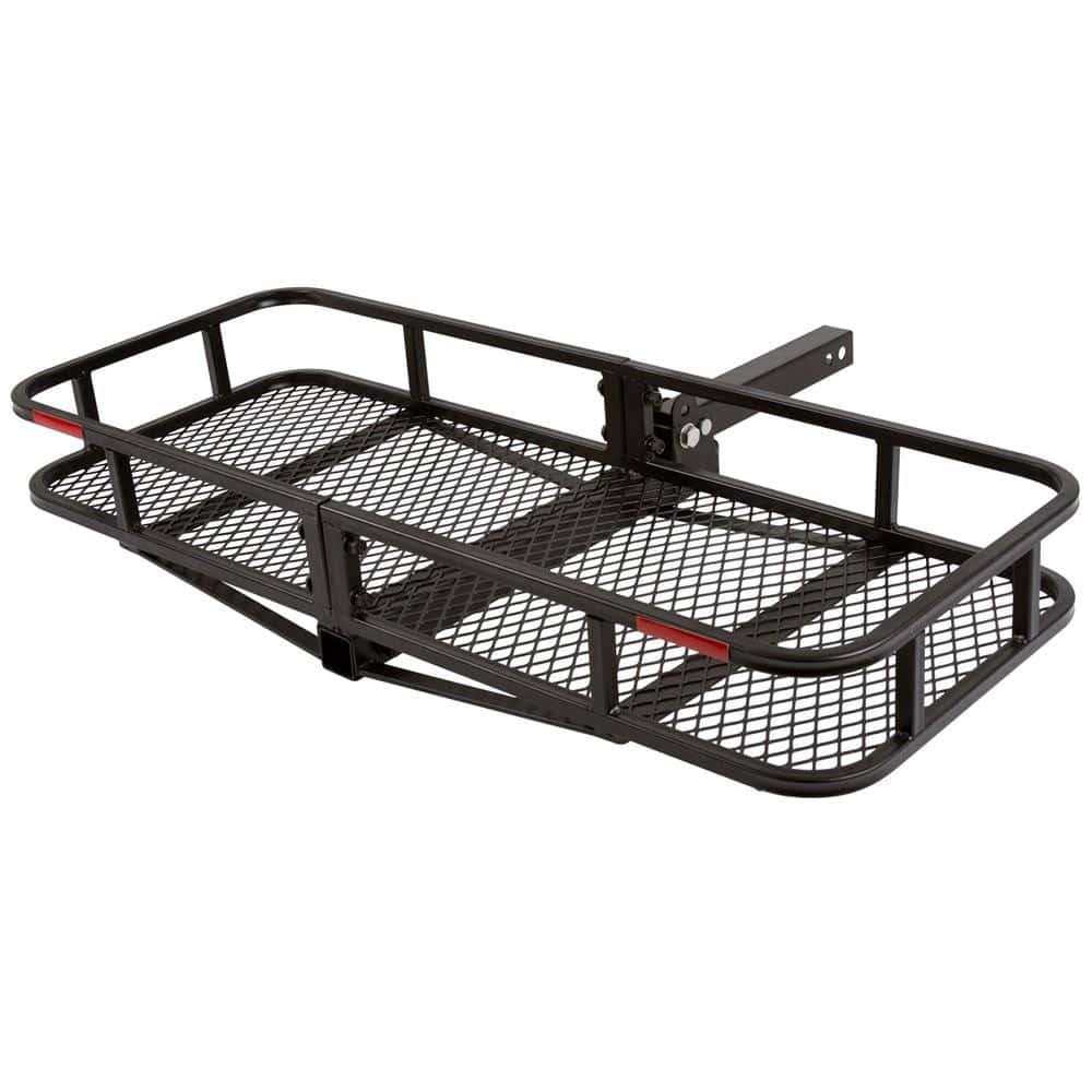 Outdoor CCB-F4820-DLX 48in Long Steel Basket Folding Hitch Cargo Carrier