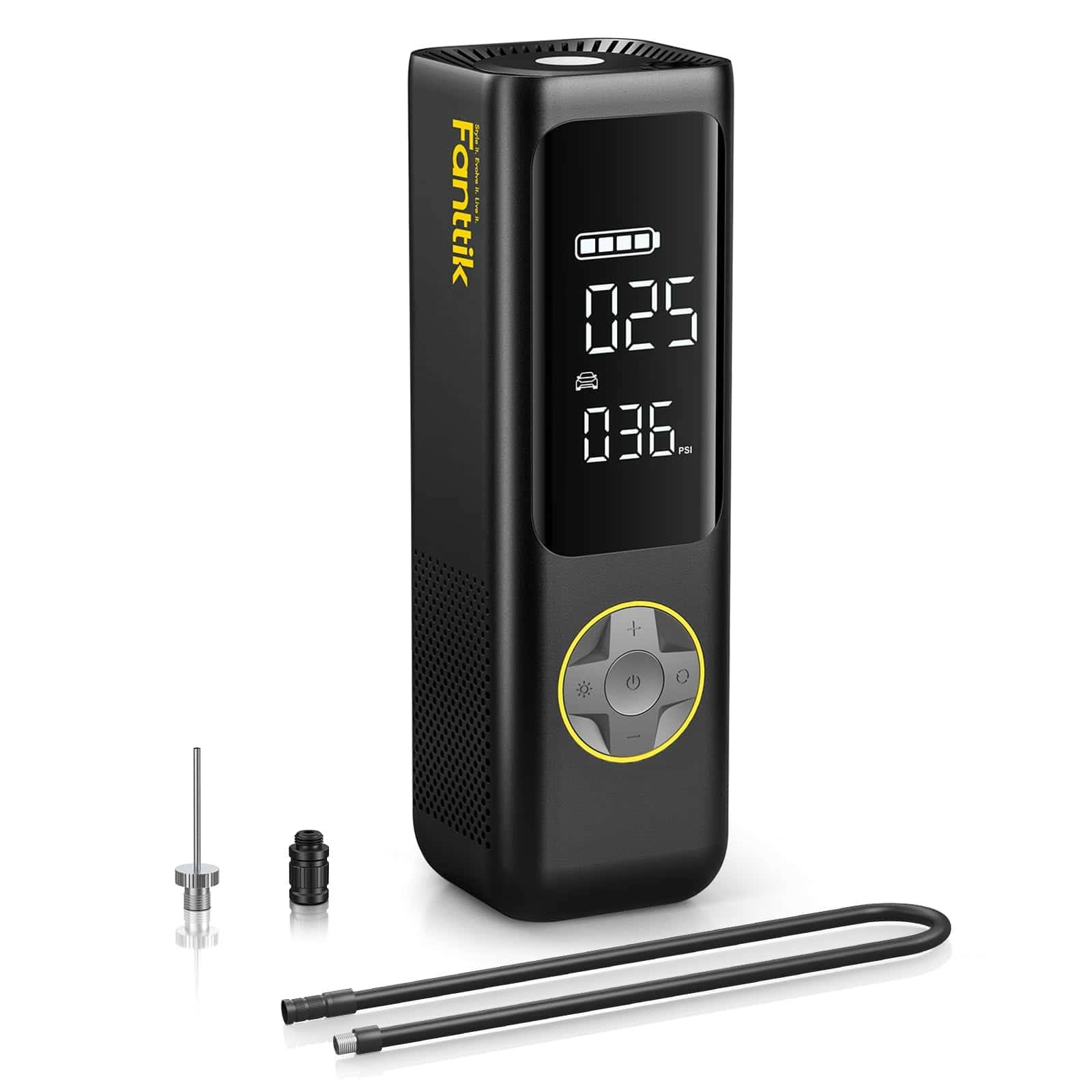 Fanttik X8 APEX Tire Inflator Portable Air Compressor, 2X Faster Inflation, 150PSI Cordless with LCD Dual Screen