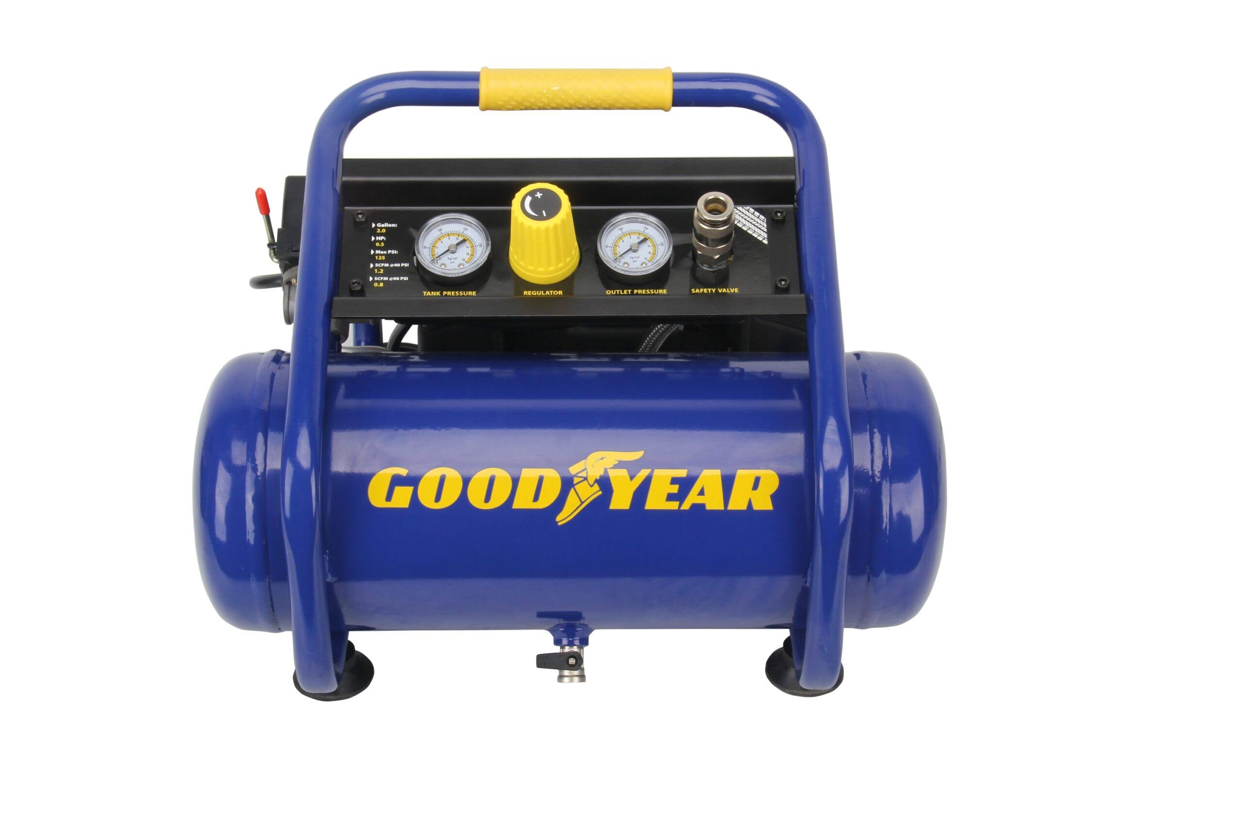 2-Gallons Single Stage Portable Corded Electric Hot Dog Air Compressor