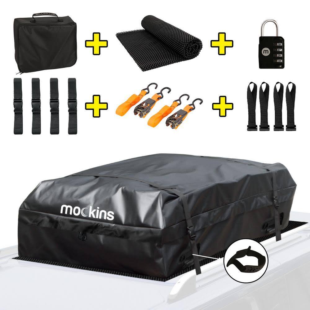 MA-69 25 cu. ft. Waterproof Rooftop Carrier Bag Capacity Storage Roof Bag Use With Or Without Racks/Bars Accessories Included