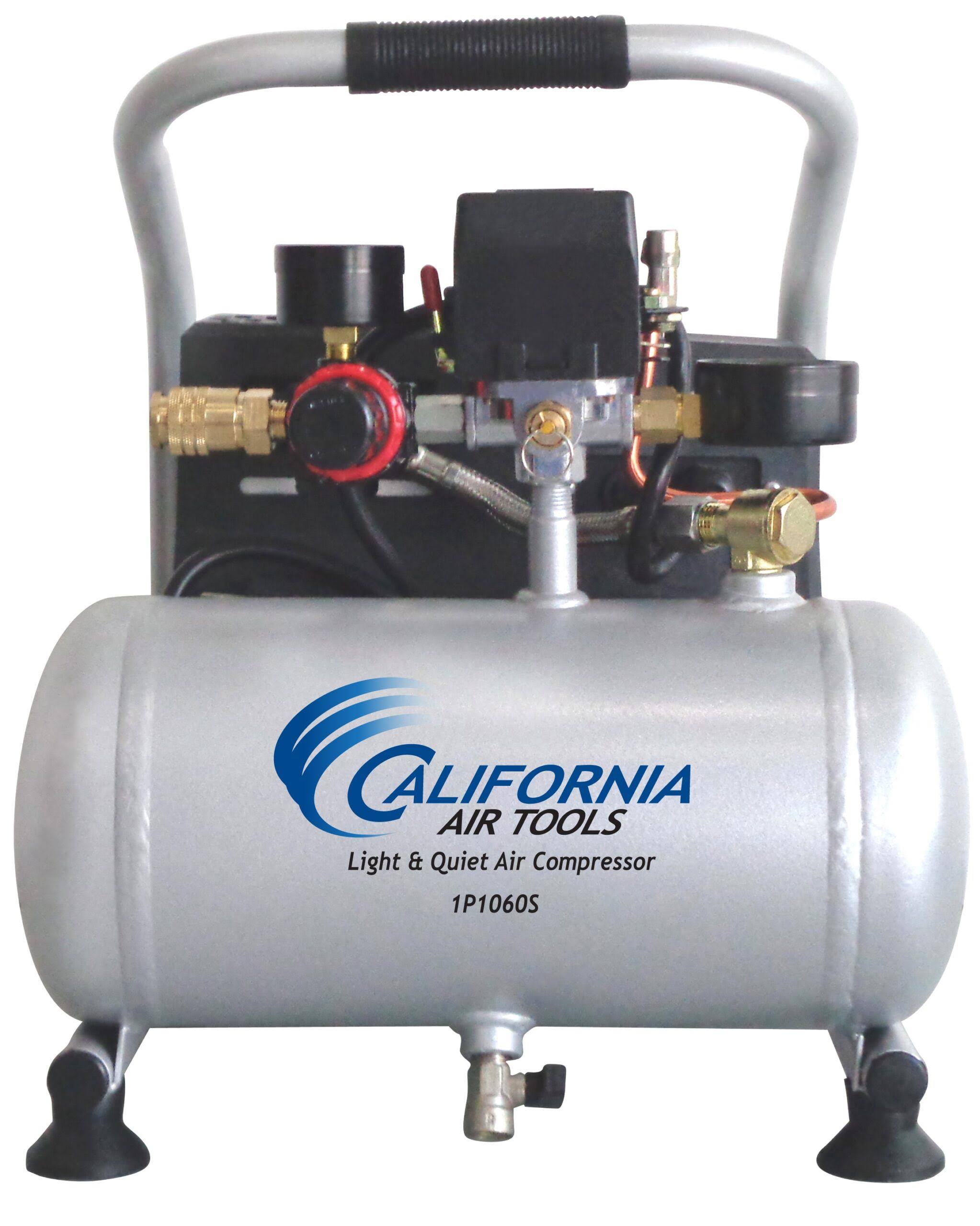 Tools Light and Quiet 1-Gallon Single Stage Portable Corded Electric Horizontal Air Compressor