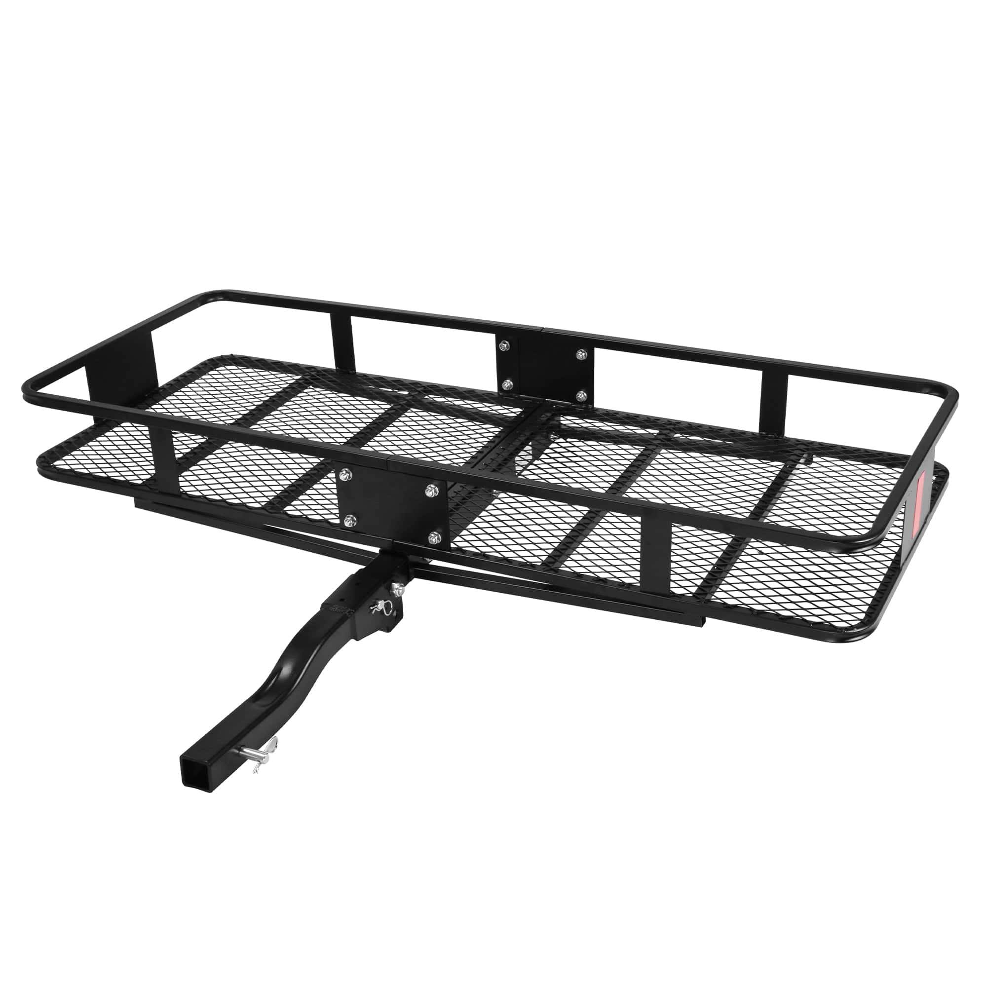 Karmas Product 500 Lbs. Capacity Folding Hitch Mount Cargo Carrier 60’’ x 24’’ x 6.5’’