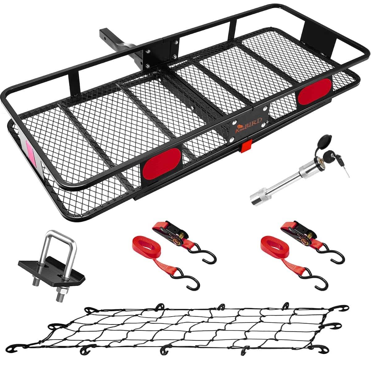 KING BIRD 60 x24 x6  Folding Hitch Cargo Carrier,550LBS Capacity,Fits to 2  Receiver