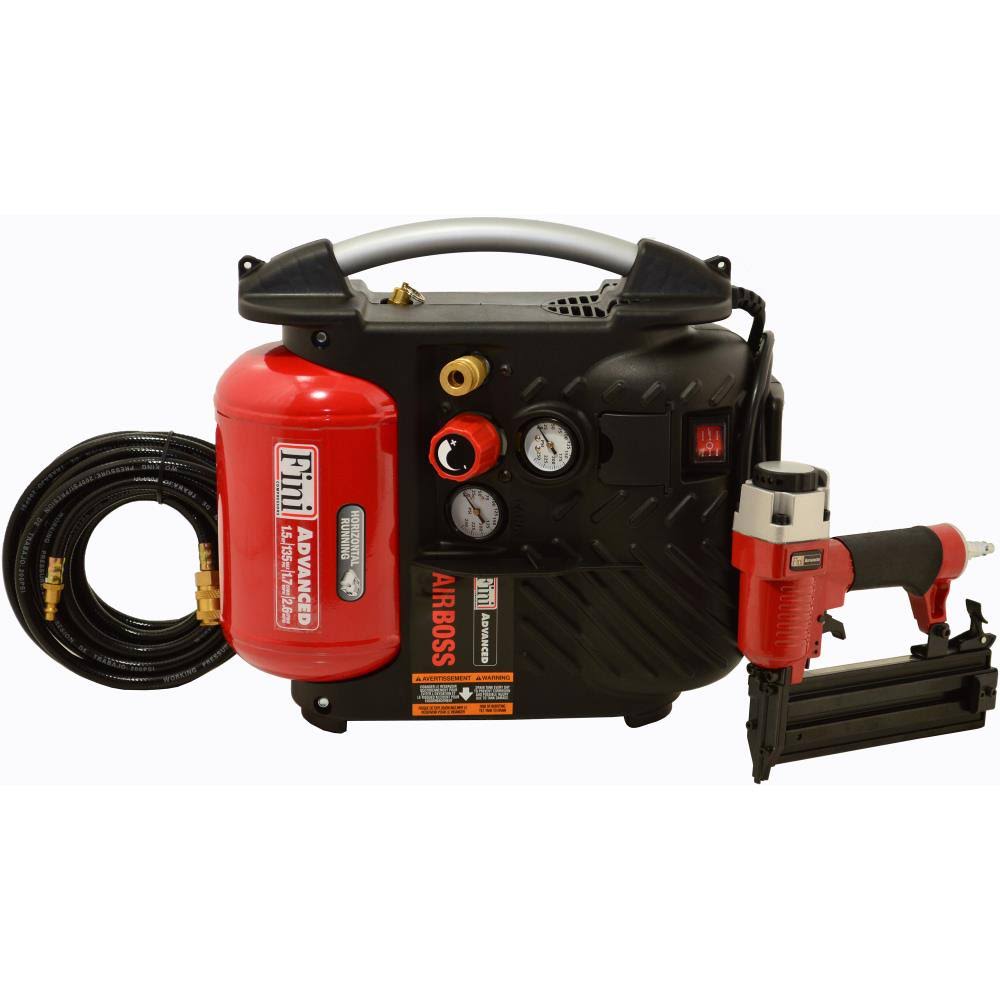 Fini 1.2-Gallon Single Stage Portable Electric Hot Dog Air Compressor