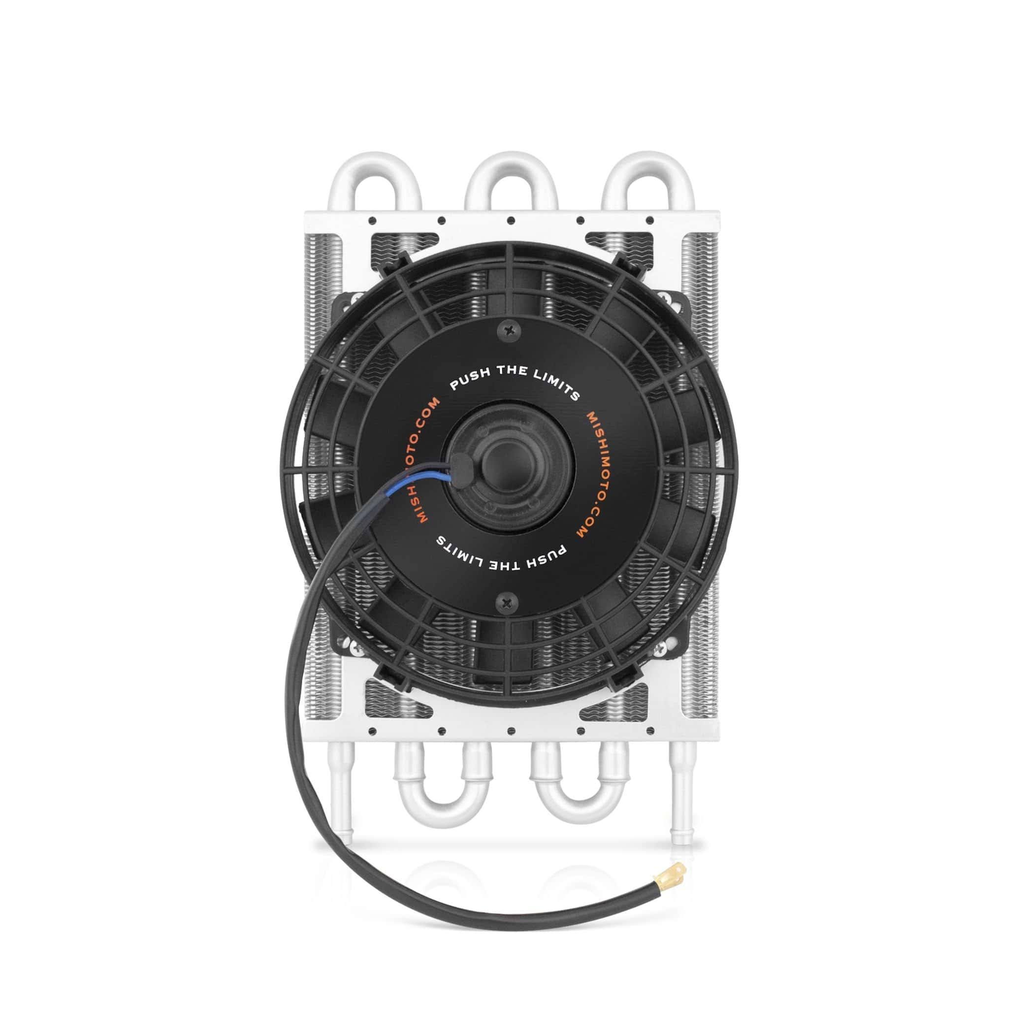 Mishimoto   MMOC-F Heavy Duty Transmission Cooler W/Electric Fan, Silver, 12.8 x 3.4 x 7.5 inches