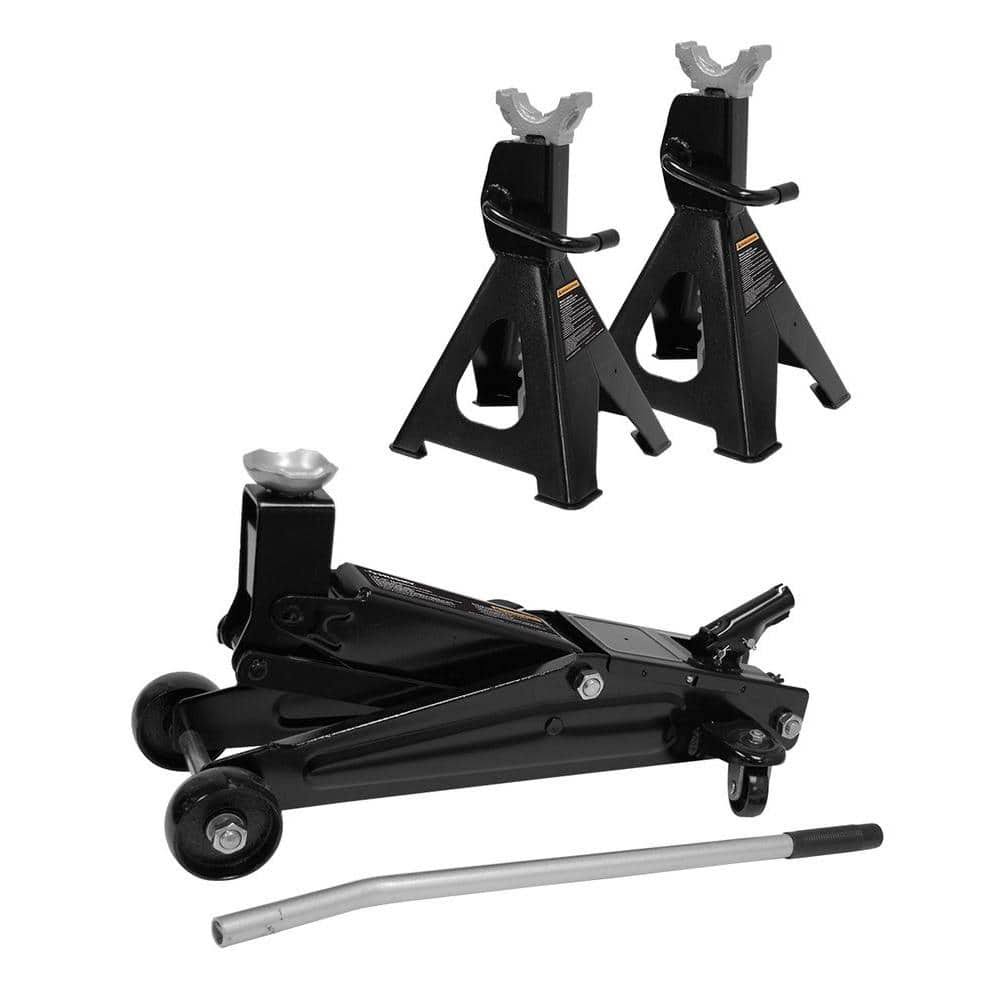 HD00127 3-Ton Light Duty Truck Jack and Jack Stand Pair