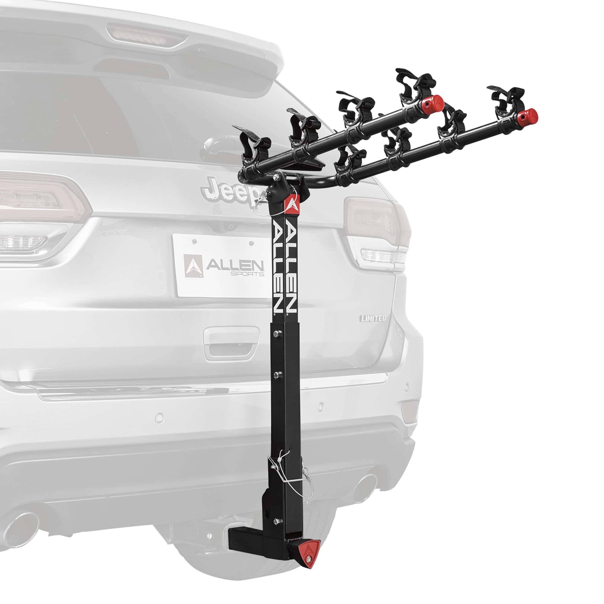 Deluxe Locking Quick Release 4-Bike Carrier fits 2 in receiver hitch, 140 lbs capacity, Model 542QR