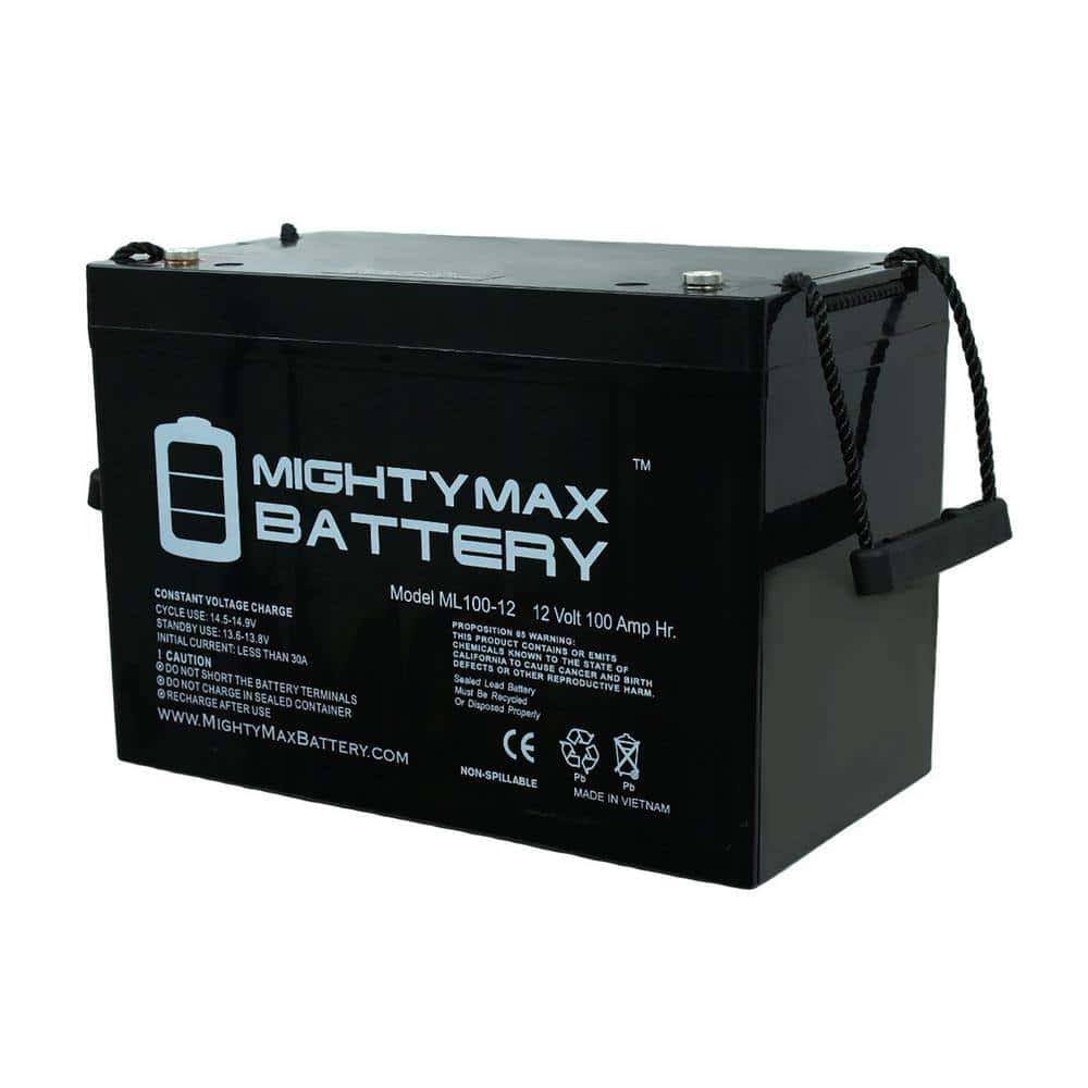 BATTERY 3958677 12V 100Ah SLA Replacement Battery for Deep RV Marine Solar System