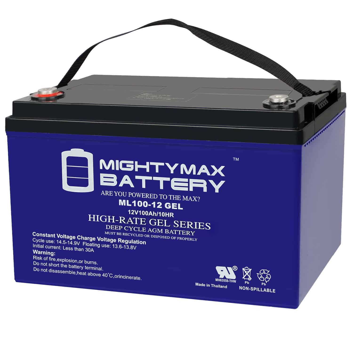 12V 100AH GEL Battery Replaces Solar Wind Deep Cycle VRLA 12V 24V 48V