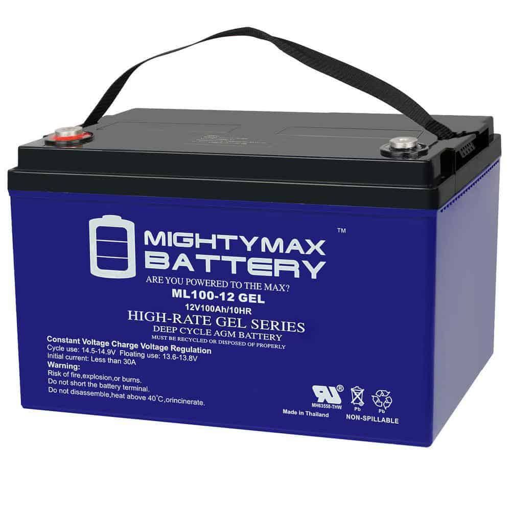 BATTERY ML100-12GEL 12-Volt 100 Ah Sealed Lead Acid (SLA) Rechargeable GEL Battery