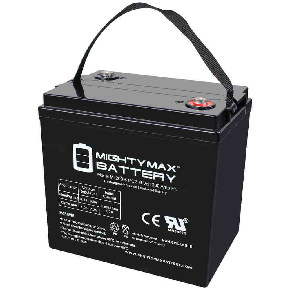 BATTERY 3990011 6V 200AH SLA Replacement Battery Compatible with Deep Cycle Golf cart