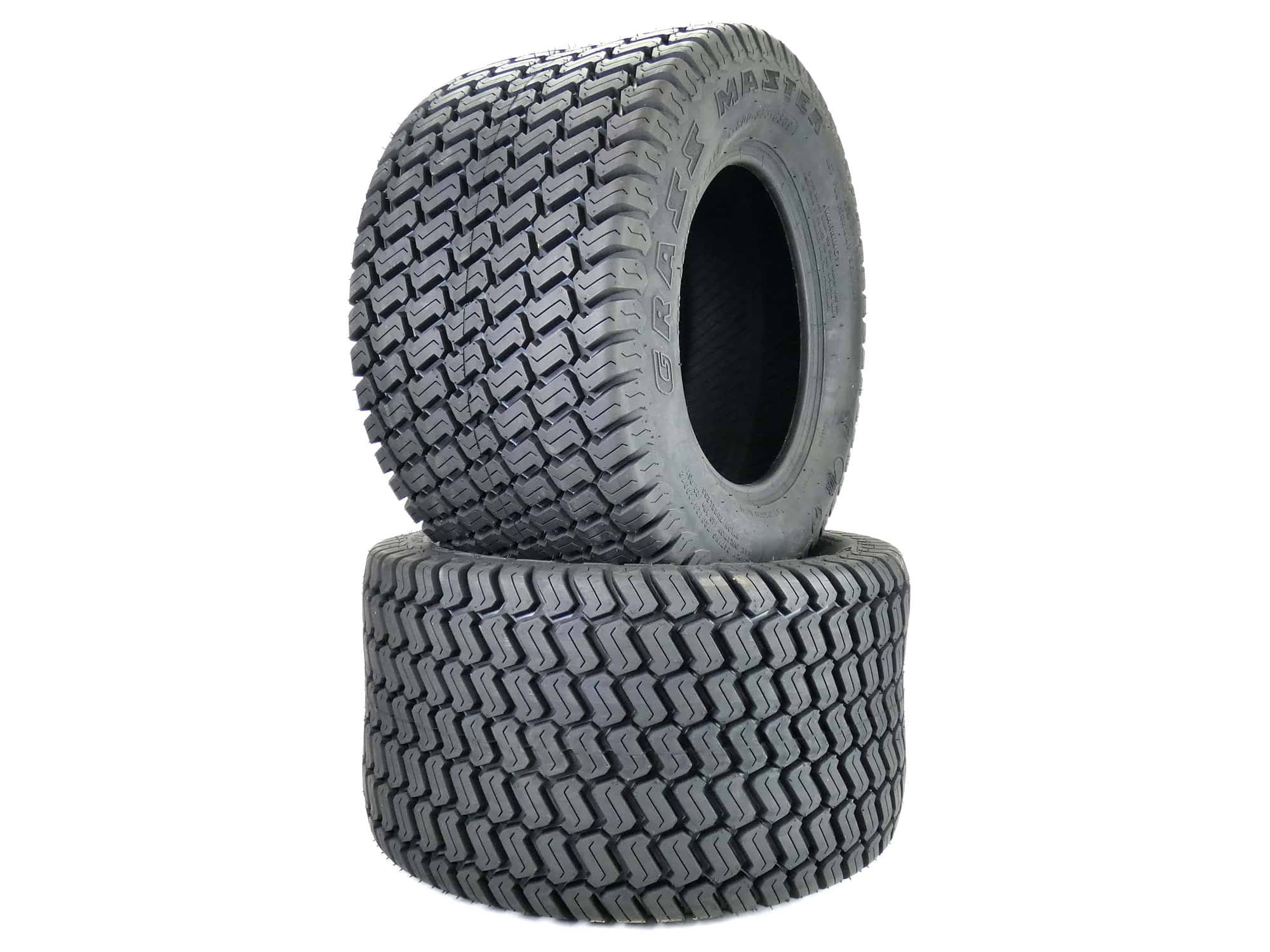 (2) OTR 24 12.00-12 Grassmaster 4 Ply Tires for Zero Turn Mowers