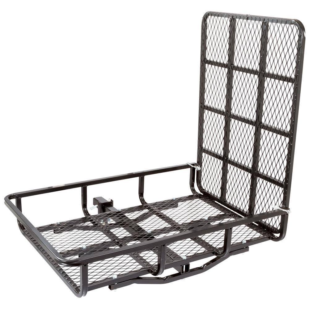 Outdoor UCC500 500 lb. Capacity Hitch-Mounted Steel Cargo Carrier with Ramp