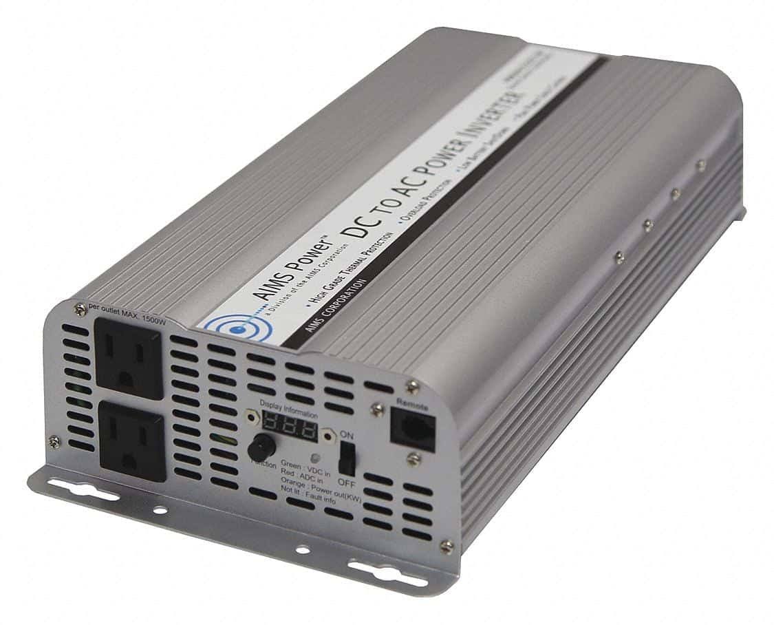 Aims Power Power Inverter, 2500W, 24VDC to 120VAC PWRINV250024W
