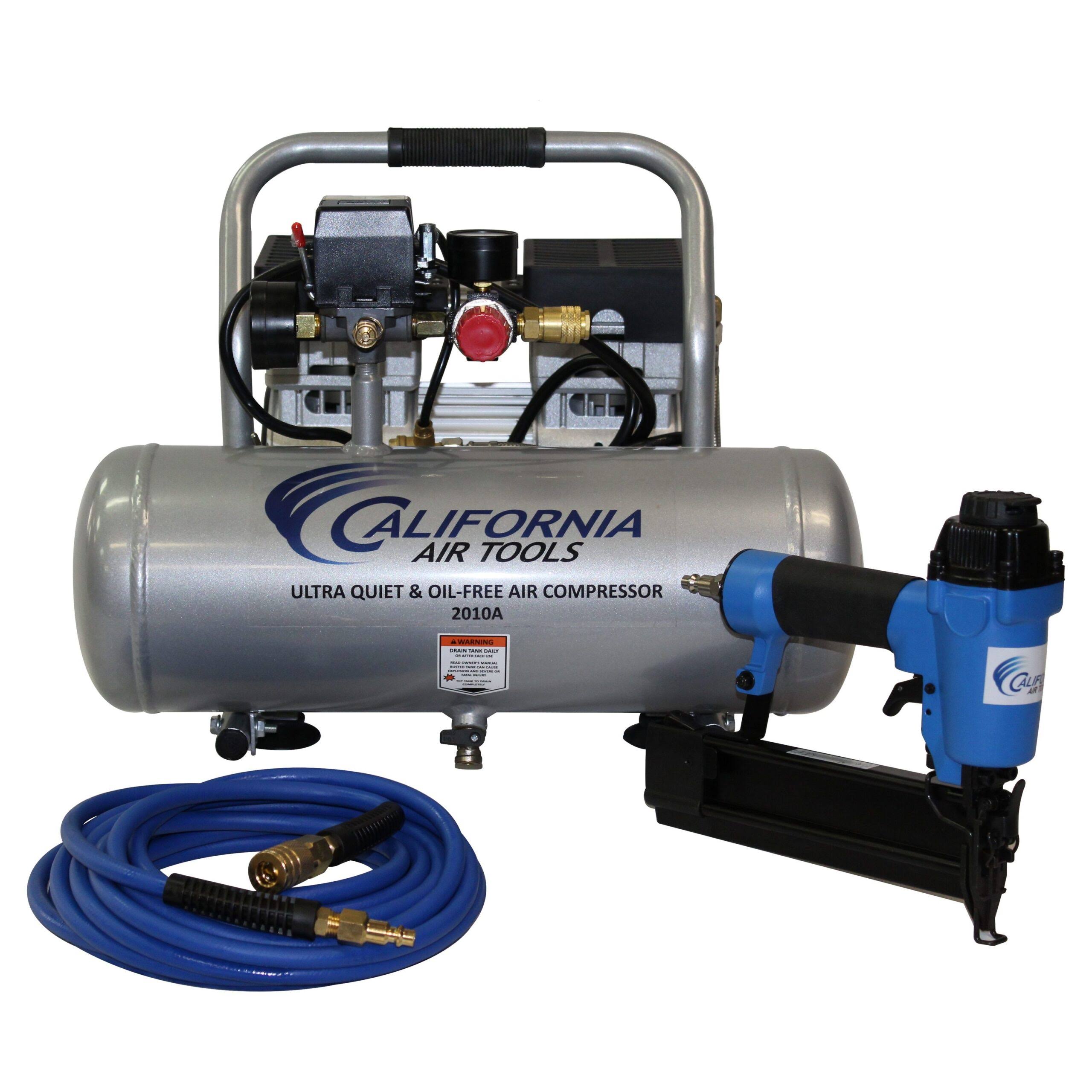 Tools 2-Gallon Single Stage Portable Corded Electric Hot Dog Air Compressor with Accessories (3-Tools Included)