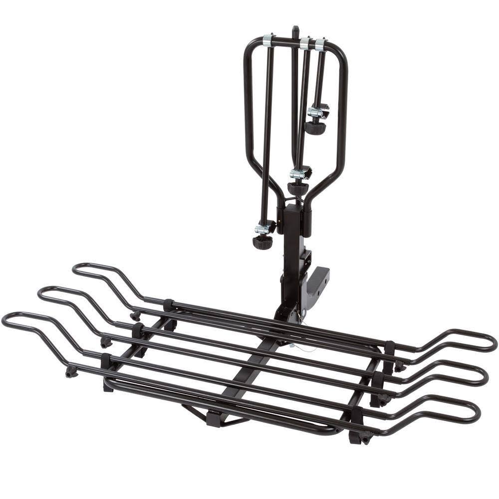 Outdoor BC-3581 3-Bike Hitch-Mounted Steel Tray Bicycle Rack