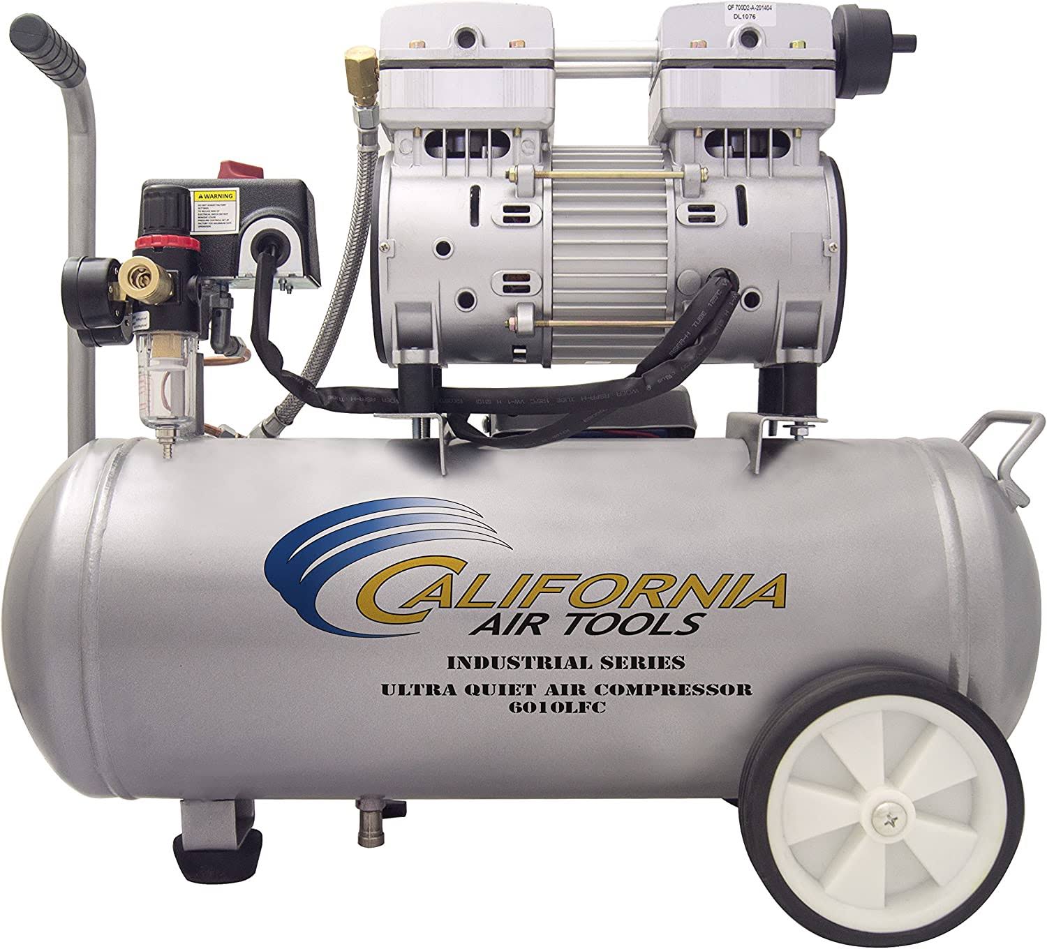 Tools 6-Gallons Single Stage Portable Corded Electric Horizontal Air Compressor
