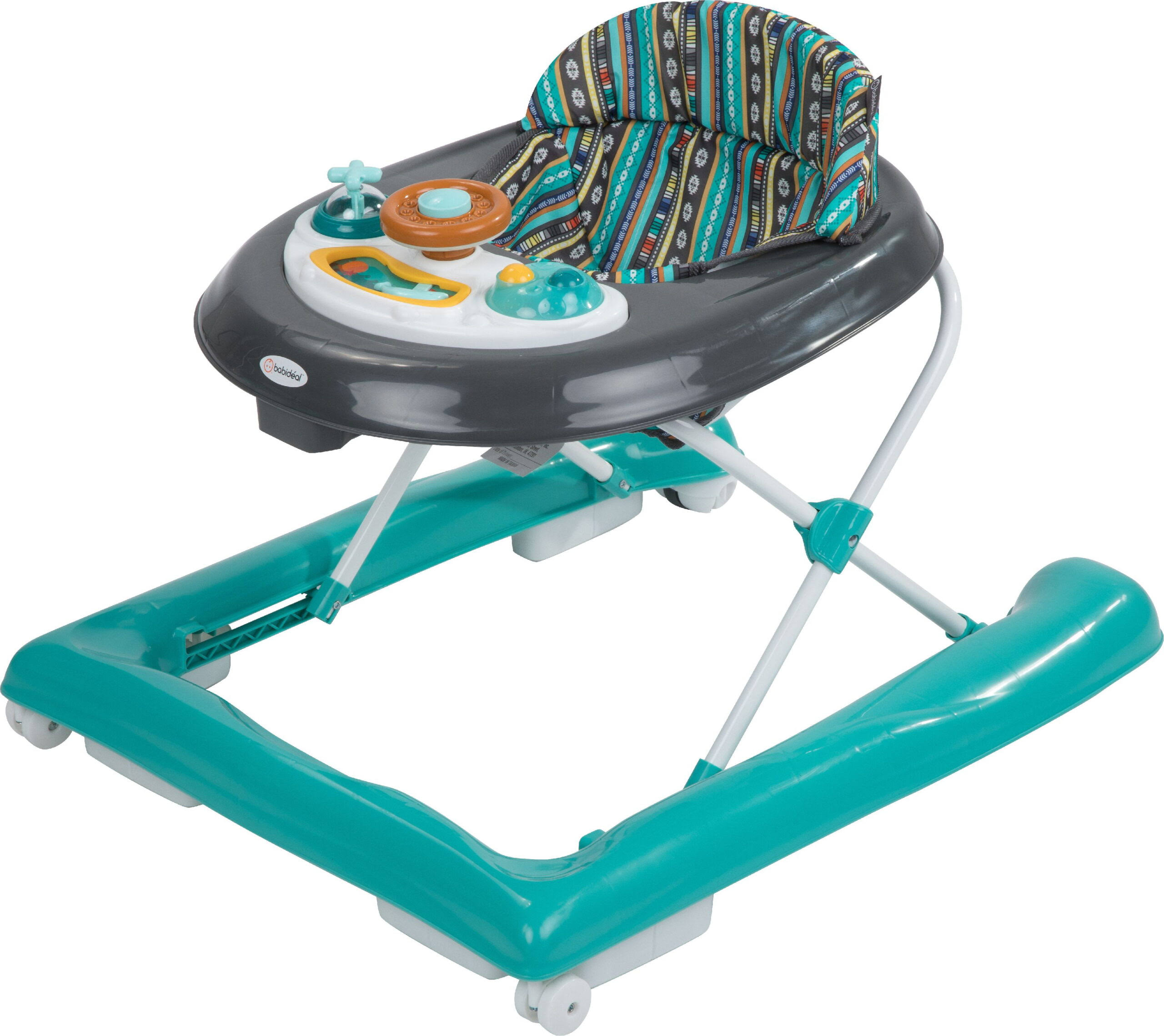 Babideal Rover Activity Walker with Sounds, Teal Boho   Unisex