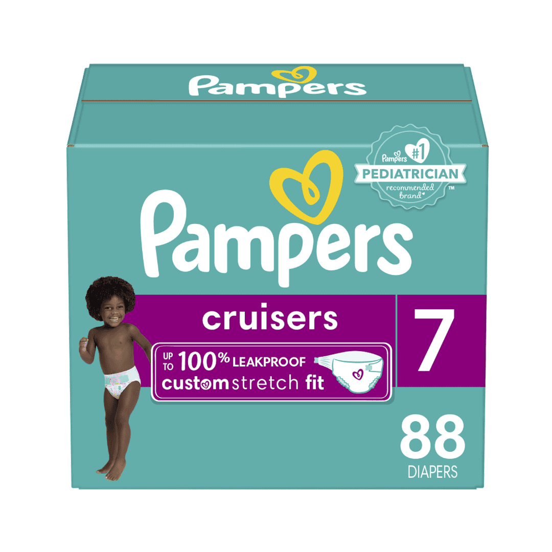 Pampers Cruisers Diapers Size 7, 88 count   Disposable Diapers