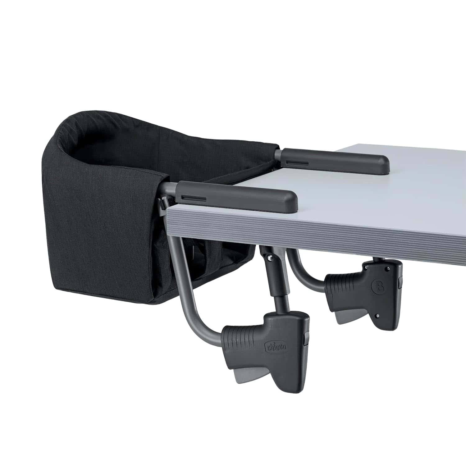 FastLock Hook-On High Chair, Portable High Chair for Babies and Toddlers, Sets up in Seconds | Black/Black