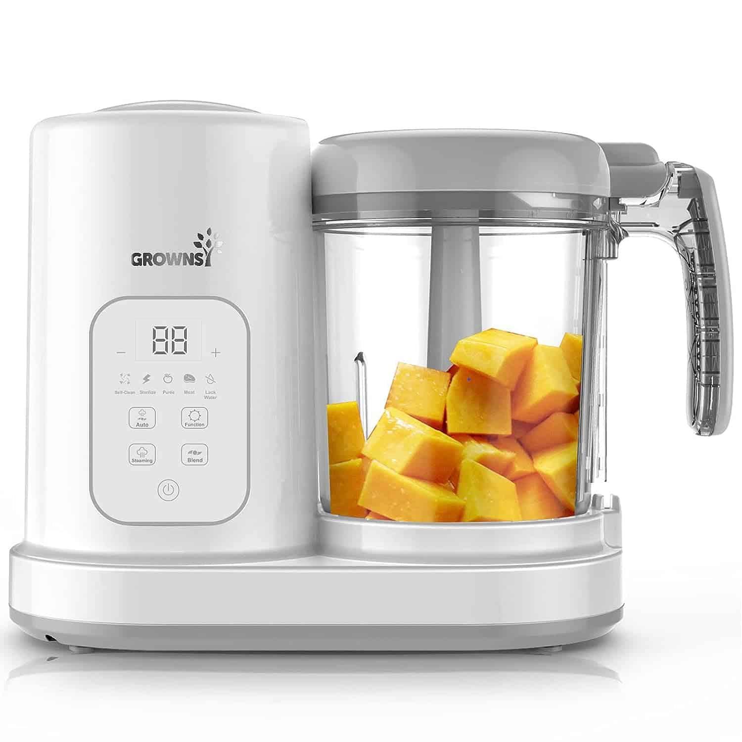 GROWNSY Baby Food Maker | Baby food Processor | All-in-One Baby Food Puree Blender Steamer Grinder Mills hine