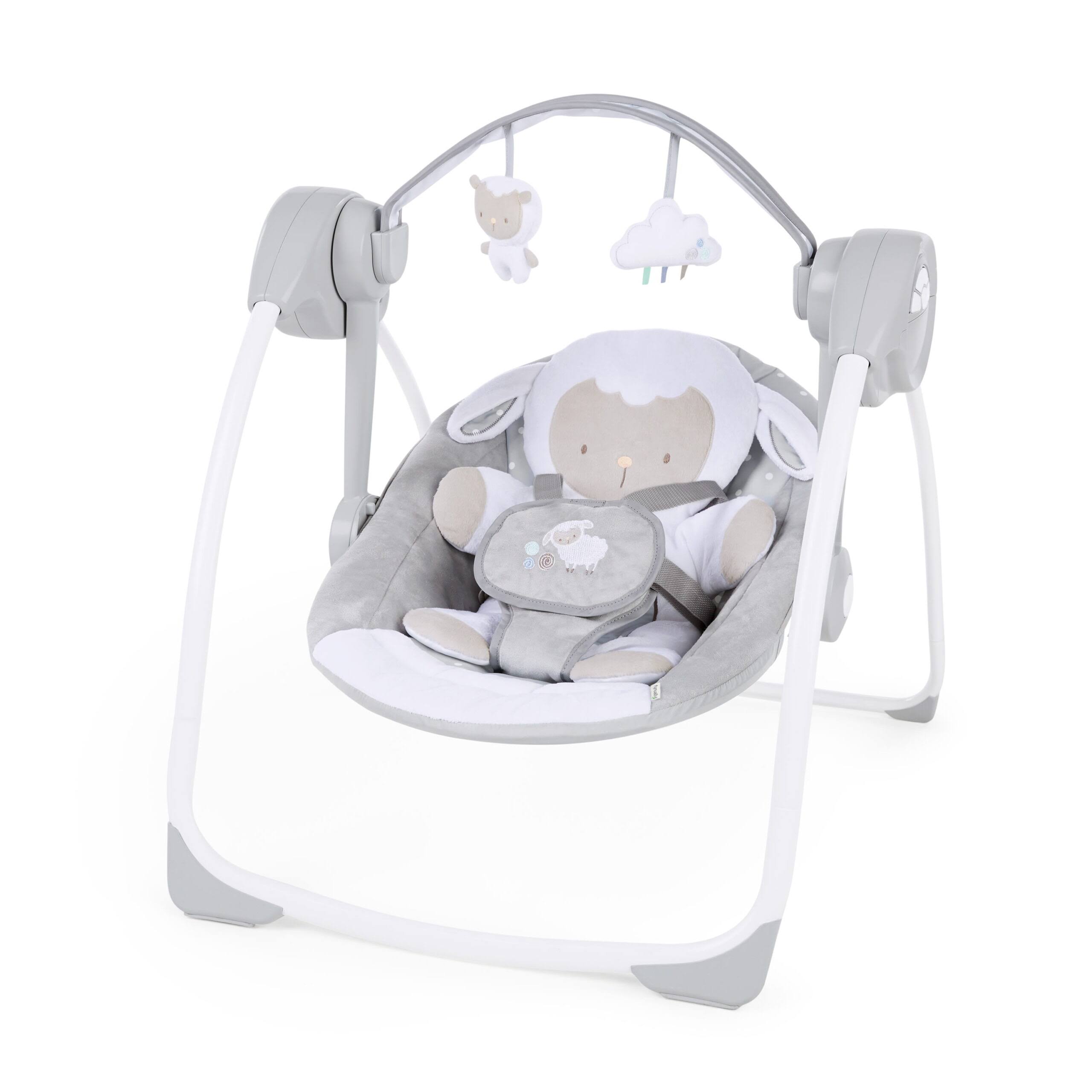 Soothe  n Delight 6-Speed Portable Baby Swing with Music   Cuddle Lamb (Unisex)